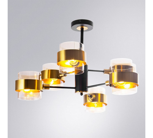 Люстра на штанге Arte Lamp Carlo A8205SP-6BK Люстра на штанге Arte Lamp Carlo A8205SP-6BK