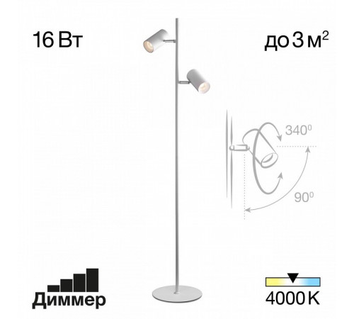 Торшер Citilux Twin CL809010N Торшер Citilux Twin CL809010N