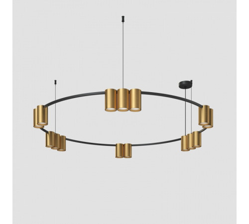 Подвесная люстра Denkirs Orbit DK4067-BK+SG Подвесная люстра Denkirs Orbit DK4067-BK+SG