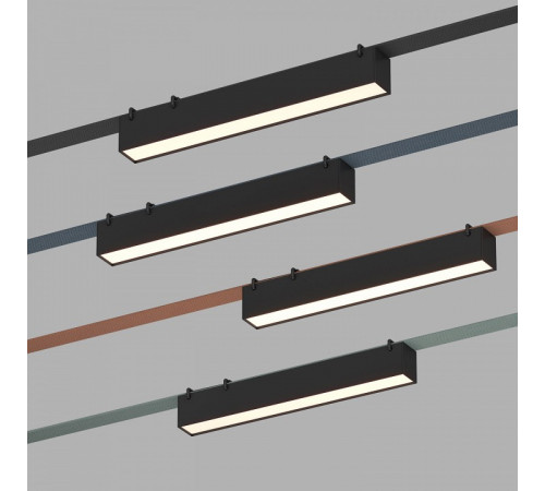 Трековый однофазный светильник Denkirs Belty linear DK5574-BK Трековый однофазный светильник Denkirs Belty linear DK5574-BK