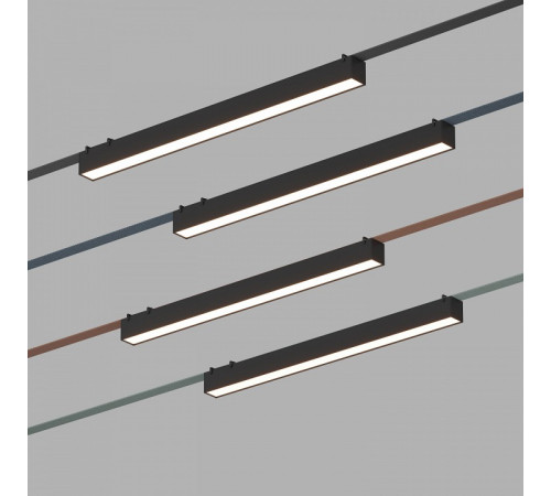 Трековый однофазный светильник Denkirs Belty linear DK5576-BK Трековый однофазный светильник Denkirs Belty linear DK5576-BK