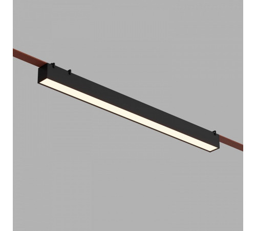 Трековый однофазный светильник Denkirs Belty Linear DK5577-BK