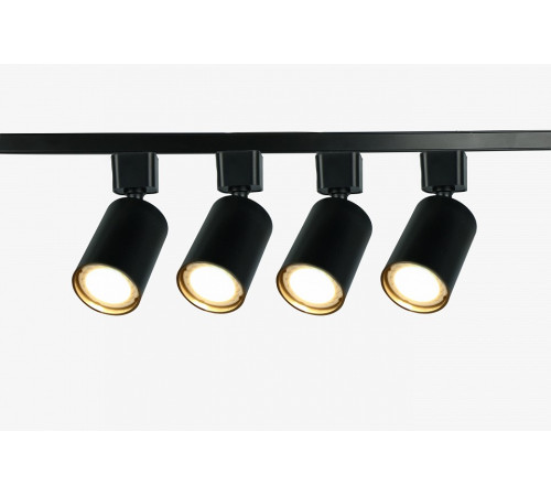Трековый однофазный светильник (4 шт.) Эра TR70-SET4-GU10-BK Б0063956