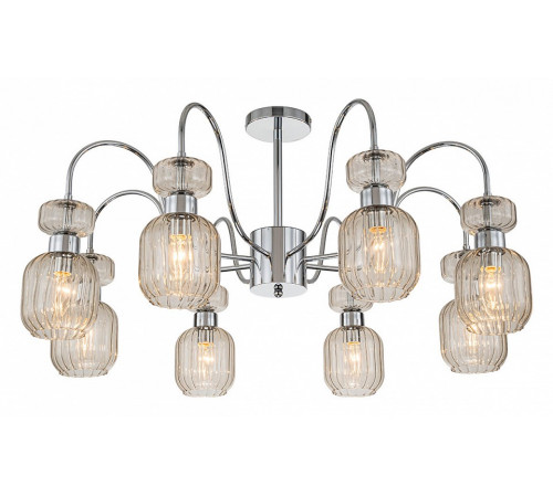 Люстра на штанге Escada Gloss 1141/8PL Chrome/Beige