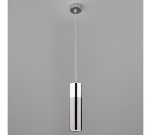 Подвесной светильник Eurosvet Double Topper 50135/1 LED хром/черный жемчуг