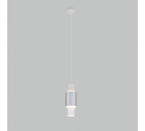Подвесной светильник Eurosvet Bento 50204/1 LED белый/матовое серебро