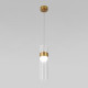 Подвесной светильник Eurosvet Lumen 50244/1 LED латунь/прозрачный a061286