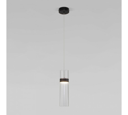 Подвесной светильник Eurosvet Lumen 50244/1 LED черный/прозрачный a061288 Подвесной светильник Eurosvet Lumen 50244/1 LED черный/прозрачный a061288