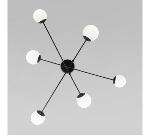 Потолочная люстра Eurosvet Netz 30181/6 черный Smart a062214