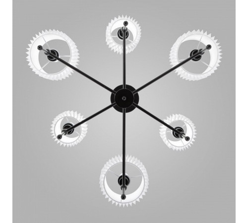 Люстра на штанге Eurosvet Notturno 60162/6 черный Smart a065662