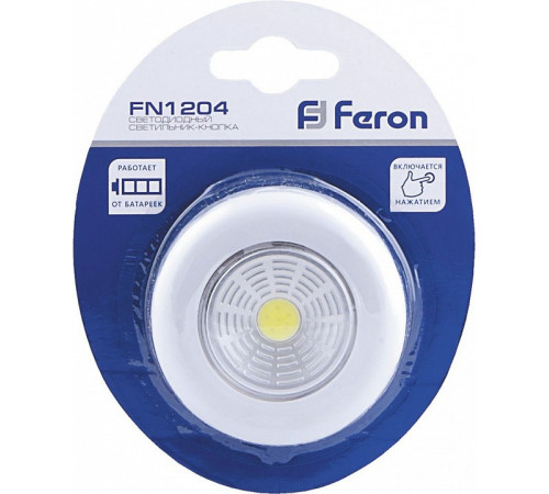 Светодиодный светильник-кнопка Feron FN1204 23374 Светодиодный светильник-кнопка Feron FN1204 23374