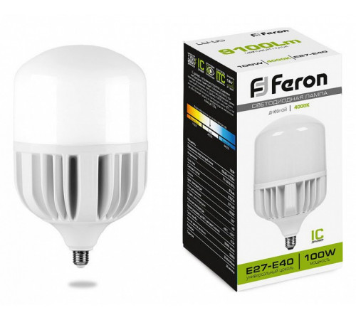 Лампа светодиодная Feron LB-65 E27-E40 100W 4000K 38219 Лампа светодиодная Feron LB-65 E27-E40 100W 4000K 38219