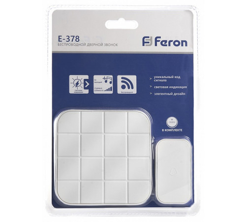 Звонок беспроводной Feron E-378 41434 Звонок беспроводной Feron E-378 41434