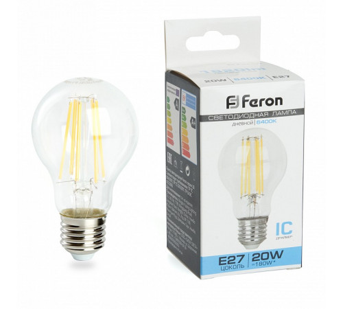 Лампа светодиодная Feron LB-620 Шар E27 20W 6400K 48285 Лампа светодиодная Feron LB-620 Шар E27 20W 6400K 48285