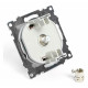 Розетка телевизионная 1-местная Stekker Катрин GLS00-7108-04 49024