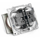 Розетка 2-местная с защитной шторкой Stekker Катрин GLS10-7113-04 49026