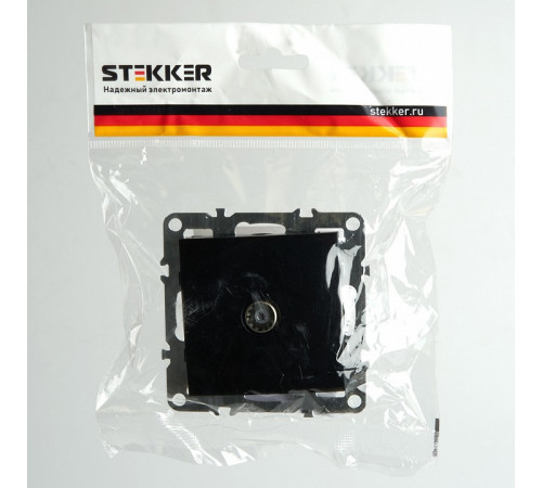 Розетка телевизионная 1-местная Stekker Эрна PST00-9108-03 49152 Розетка телевизионная 1-местная Stekker Эрна PST00-9108-03 49152