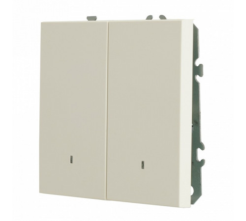Выключатель двухклавишный c индикатором Stekker RSW10-5102-01 Эмили 49864 Выключатель двухклавишный c индикатором Stekker RSW10-5102-01 Эмили 49864