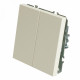 Выключатель двухклавишный Stekker RSW10-5104-01 Эмили 49866