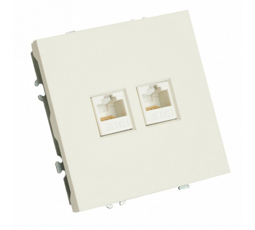 Розетка компьютерная 2-местная RJ-45 Stekker RST00-5111-01 Эмили 49874