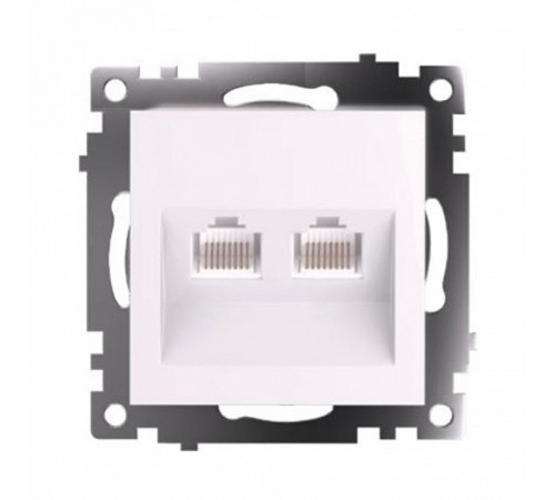Розетка компьютерная 2-местная RJ-45 Stekker Катрин GLS00-7109-01 50003