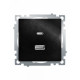 Розетка 2-местная USB + type C Stekker Катрин GLS10-7116-05 50055