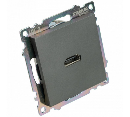Розетка HDMI 2.1 Type A Stekker Катрин GLS00-7118-06 50059 Розетка HDMI 2.1 Type A Stekker Катрин GLS00-7118-06 50059
