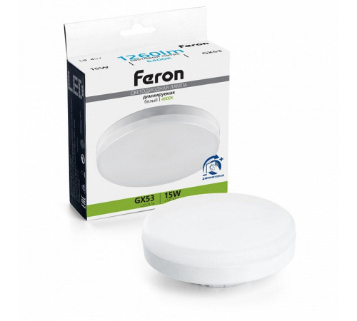 Светодиодная диммируемая лампа Feron LB-457 GX53 15W 6400K 51069