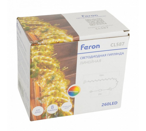 Светодиодная гирлянда линейная Мини Дюралайт Feron CL587 51462