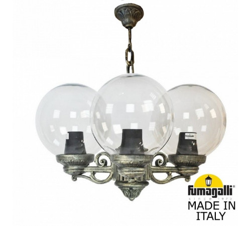 Уличный подвесной светильник Fumagalli Globe 250 G25.120.S30.BXF1R Уличный подвесной светильник Fumagalli Globe 250 G25.120.S30.BXF1R