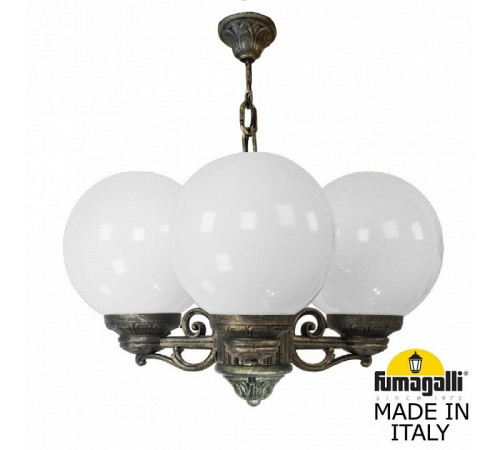 Уличный подвесной светильник Fumagalli Globe 250 G25.120.S30.BYF1R Уличный подвесной светильник Fumagalli Globe 250 G25.120.S30.BYF1R