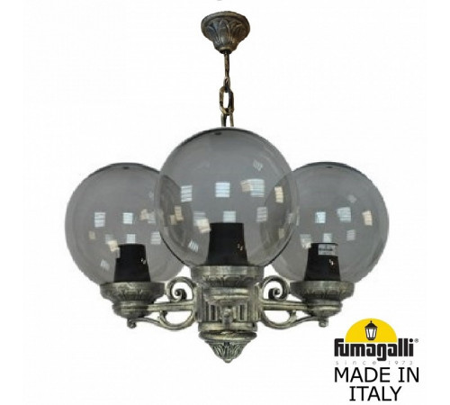 Уличный подвесной светильник Fumagalli Globe 250 G25.120.S30.BZF1R Уличный подвесной светильник Fumagalli Globe 250 G25.120.S30.BZF1R