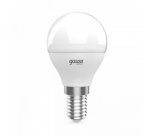 Лампа светодиодная Gauss Basic E14 5,5W 3000K 10531152T Лампа светодиодная Gauss Basic E14 5,5W 3000K 10531152T