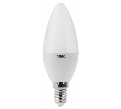 Лампа светодиодная Gauss E14 8W 3000K свеча матовая 33118 Лампа светодиодная Gauss E14 8W 3000K свеча матовая 33118