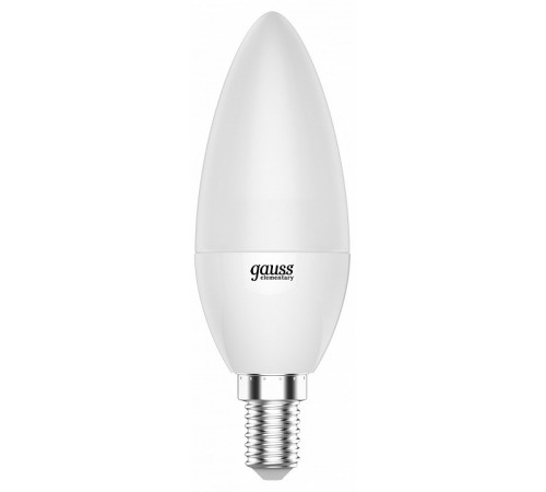 Лампа светодиодная Gauss Elementary E14 6W 4100K 33126T Лампа светодиодная Gauss Elementary E14 6W 4100K 33126T