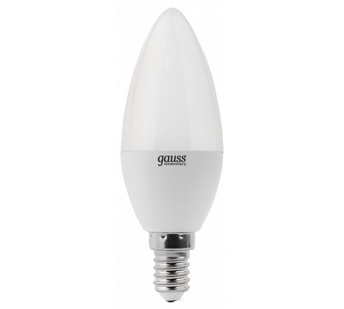 Лампа светодиодная Gauss E14 8W 4100K свеча матовая 33128 Лампа светодиодная Gauss E14 8W 4100K свеча матовая 33128