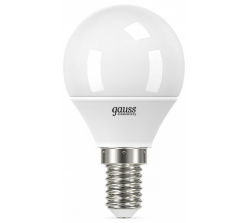 Лампа светодиодная Gauss E14 12W 6500K шар матовый 53132 Лампа светодиодная Gauss E14 12W 6500K шар матовый 53132