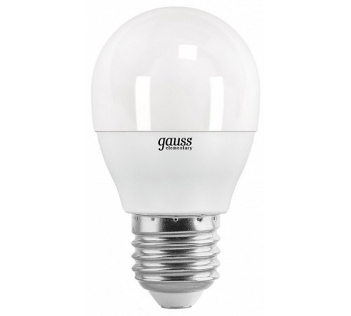 Лампа светодиодная Gauss E27 12W 3000K шар матовый 53212 Лампа светодиодная Gauss E27 12W 3000K шар матовый 53212