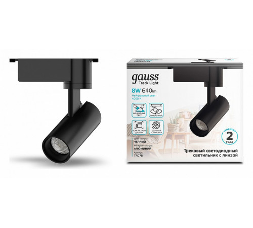 Трековый светодиодный светильник Gauss Track Light Led TR078