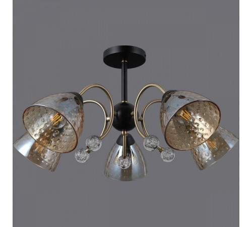 Люстра на штанге Illumico IL0230-5CSQ-29 BK AB