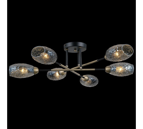 Люстра на штанге Illumico IL0255-6CSQ-79 BK AB Люстра на штанге Illumico IL0255-6CSQ-79 BK AB