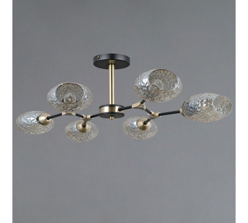 Люстра на штанге Illumico IL0272-6CSQ-25 BK AB TRENTO Люстра на штанге Illumico IL0272-6CSQ-25 BK AB TRENTO