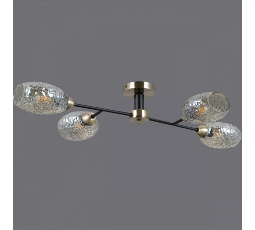 Люстра на штанге Illumico IL0285-4CSQ-79 BK AB Люстра на штанге Illumico IL0285-4CSQ-79 BK AB