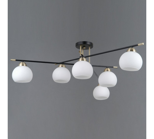 Потолочная люстра Illumico IL0446-6CSQ-24 BK AB LIBRA
