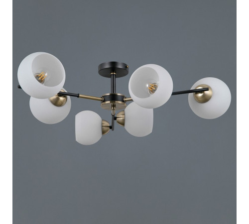 Люстра на штанге Illumico IL0469-6CSQ-24 BK AB LIBRA