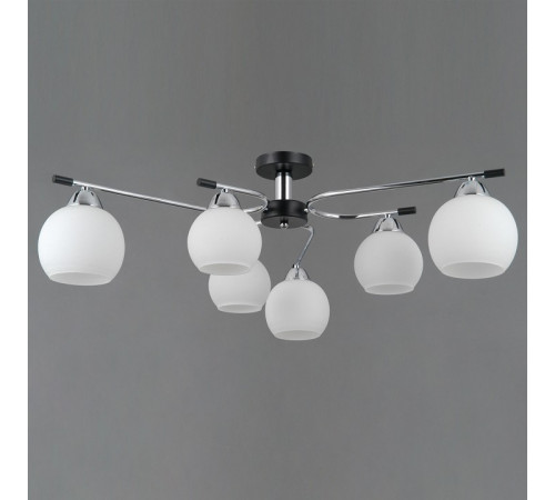 Потолочная люстра Illumico IL0638-6CSQ-24 CR BK LIBRA Потолочная люстра Illumico IL0638-6CSQ-24 CR BK LIBRA