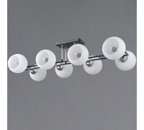 Потолочная люстра Illumico IL0791-8CSQ-25 BK CR TRENTO Потолочная люстра Illumico IL0791-8CSQ-25 BK CR TRENTO