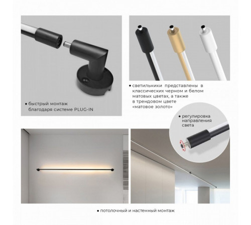 Настенно-потолочный светильник IMEX Thin & Smart IL.0060.5000-1000-WH Настенно-потолочный светильник IMEX Thin & Smart IL.0060.5000-1000-WH