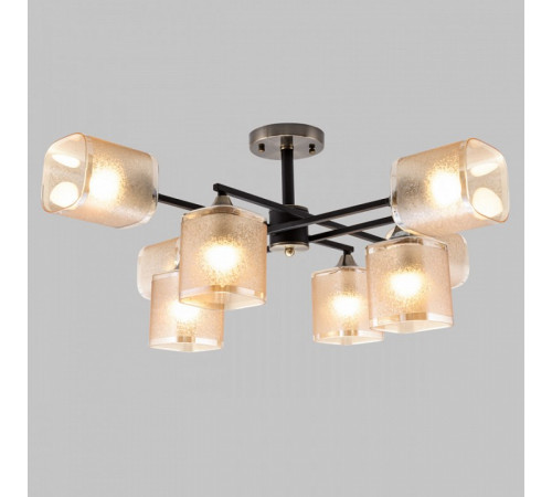 Люстра на штанге IMEX MD.4212-8-S-BK+AB