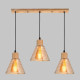 Подвесной светильник IMEX MD.5870-3-P-WOOD+BK